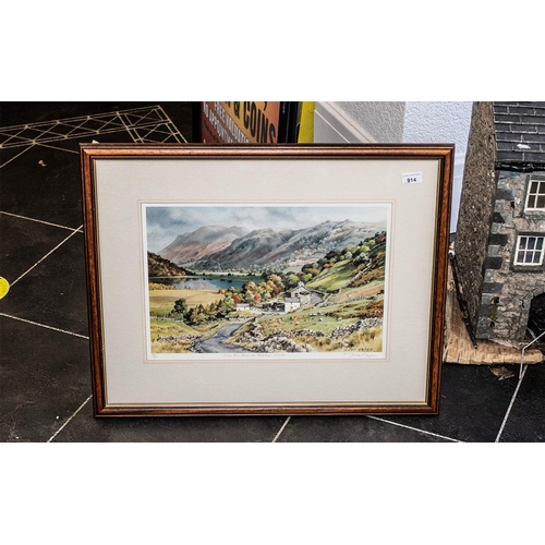 914 - Judy Boyes Limited Edition Signed Print 'Over the Pass to Brother's Water', No. 168/850.  Pencil sig... 