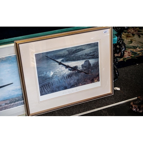 915 - Collection of Three Wartime Aircraft Prints, including 'Lancaster' by Robert Taylor, 'Towards Victor... 