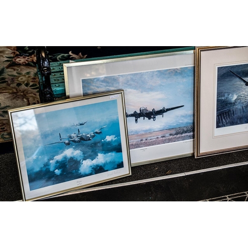 915 - Collection of Three Wartime Aircraft Prints, including 'Lancaster' by Robert Taylor, 'Towards Victor... 