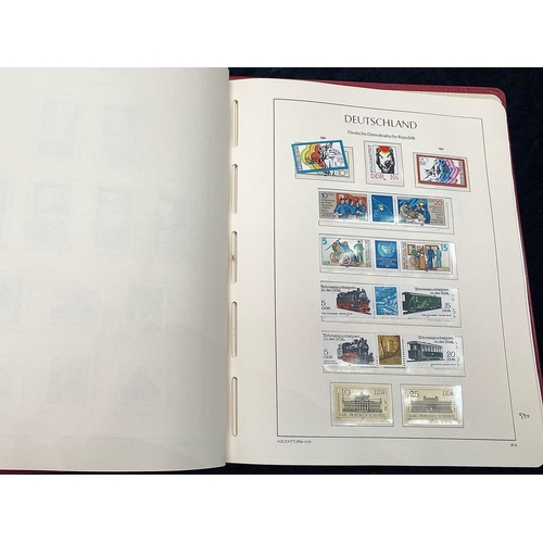 1396 - Stamp interest: Lighthouse Germany DDR illustrated stamp album for 1980 to 1984 - Well presented wit... 