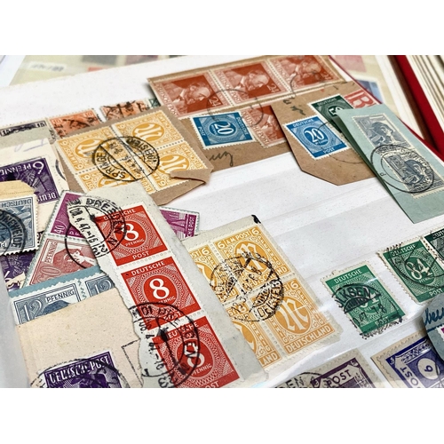 1404 - Stamp Interest - Six Stock Books of Predominantly German Stamps, with some Russian and Commonwealth ... 