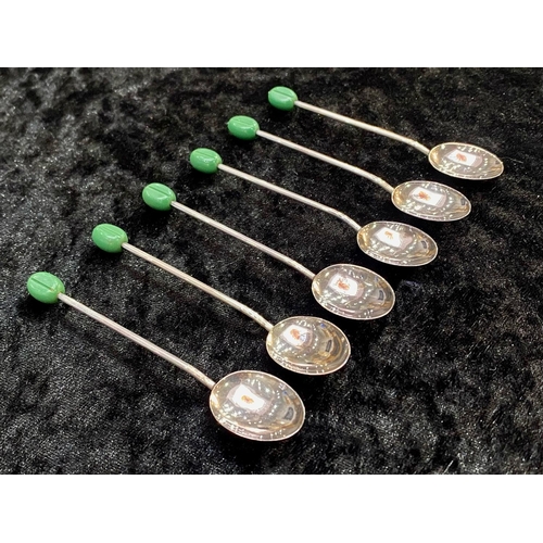 247 - A Boxed Set of Six Sterling Silver Spoons, all in excellent condition.  Hallmarked Birmingham 1925. ... 