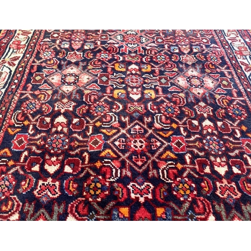 1044 - Full Pile Deep Ground Persian Sarouk Runner, all over design, Measures 280 x 117 cm.