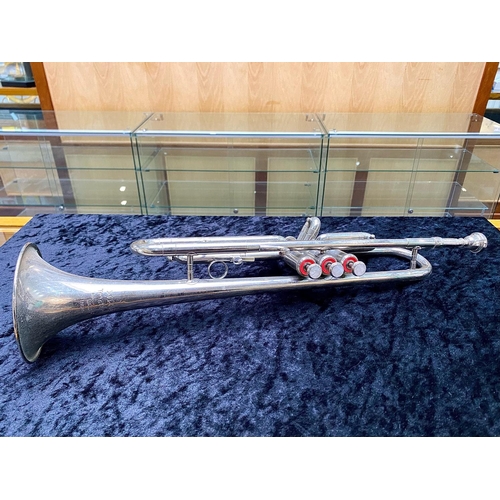 1360 - Vintage Silver Plated Trumpet