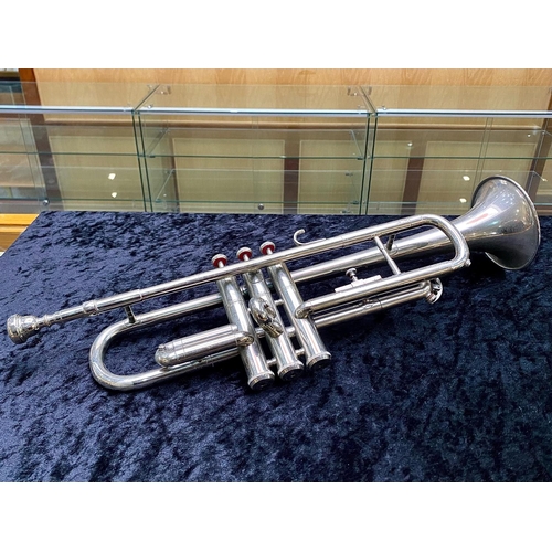 1360 - Vintage Silver Plated Trumpet