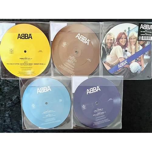 1371 - ABBA Interest. Limited Edition ABBA 7 Inch Pictured Vinyls. By Polar Music International, All 45 RPM... 