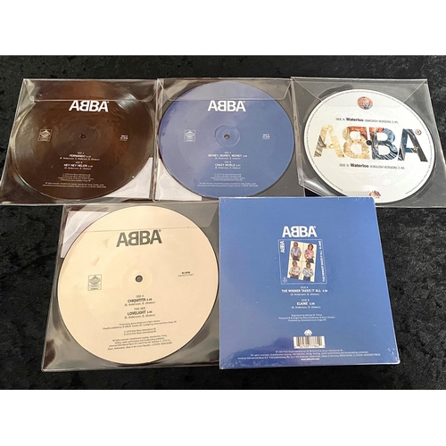 1373 - ABBA Interest. Limited Edition ABBA 7 Inch Pictured Vinyls. By Polar Music International, All 45 RPM... 