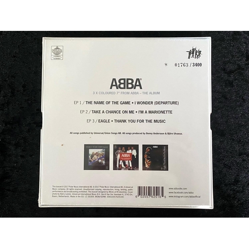 1379 - ABBA Interest. ABBA Limited Edition 3 x 7 Inch Singles on Coloured Vinyl / Records From ABBA - The A... 