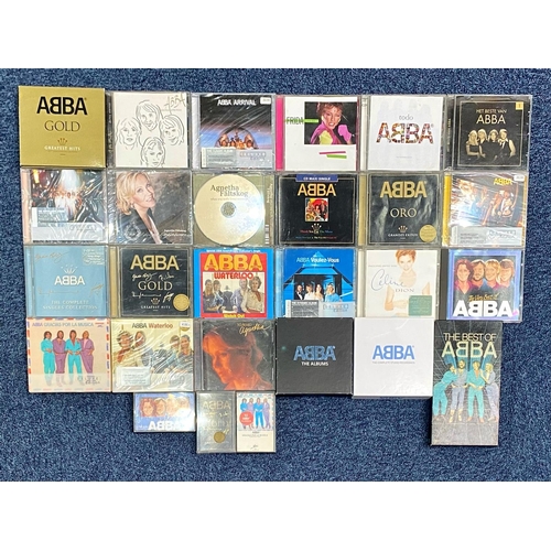 1381 - ABBA Interest. Large Box Of ABBA Records / Tapes & CD's. An Example - The Best of ABBA, The Winner T... 