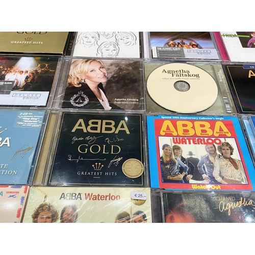 1381 - ABBA Interest. Large Box Of ABBA Records / Tapes & CD's. An Example - The Best of ABBA, The Winner T... 