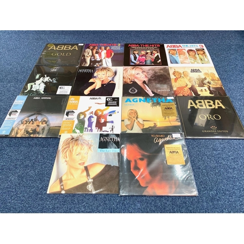 1382 - ABBA Interest. A Good Collection of Abba Vinyl Record ( (14 ) In Total. Comprises 1/ ABBA Oro Grande... 