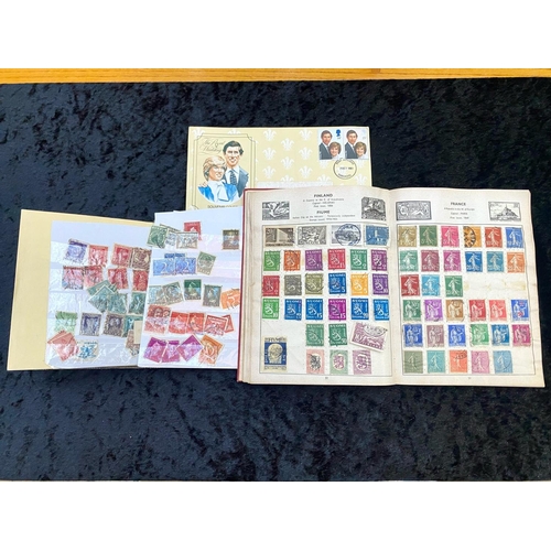 1388 - Stamp Interest - Two Albums of Stamps, including Worldwide, Aden, Afghanistan, Antigua, Argentina, A... 