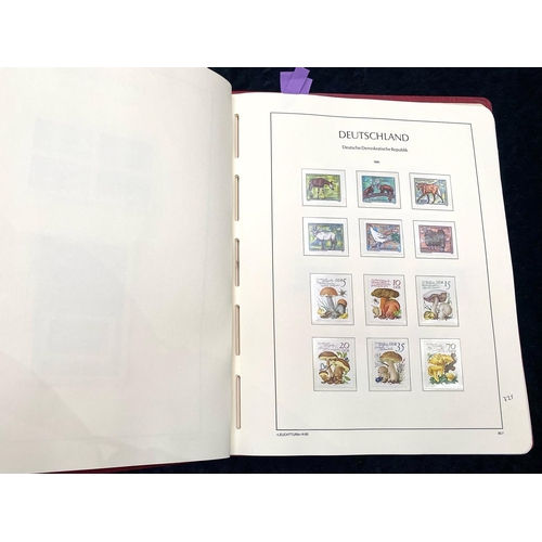 1396 - Stamp interest: Lighthouse Germany DDR illustrated stamp album for 1980 to 1984 - Well presented wit... 