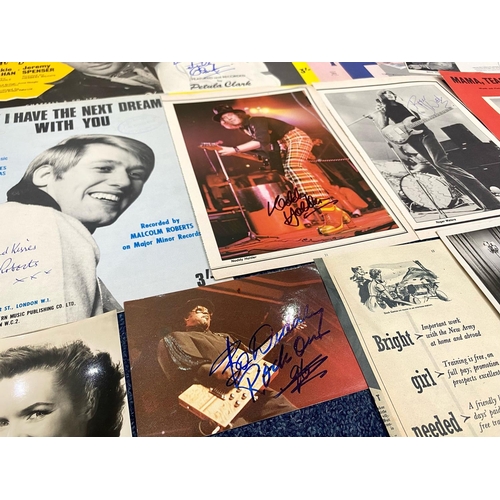 1454 - Pop Music Autographs. Terrific Collection on Photos, Pictures etc. Including Donny Osmond ( Letter )... 