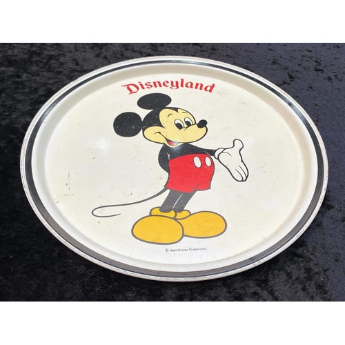 1456 - Disney Interest: Vintage Enamel Mickey Mouse Plate, Walt  Disney Productions, approx. 11 inches (27.... 