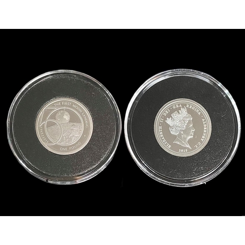 181 - The 50th Anniversary of the Moon Landing (The First) Solid Silver Proof Coin Collection.  Purity of ... 