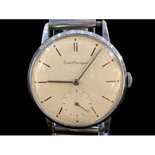 187 - Girard Perregaux Gents Steel Cased Mechanical Wristwatch with steel expanding bracelet date 1958. Di... 