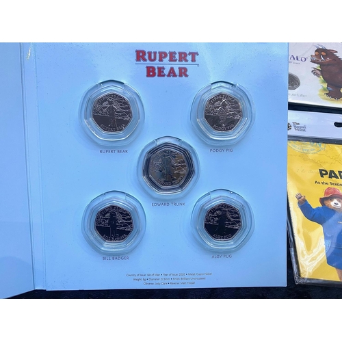 316 - Collection of Novelty Coin Sets. Includes 1/ Winnie the Pooh Limited Edition 50 pence Coin Set. ( 8 ... 