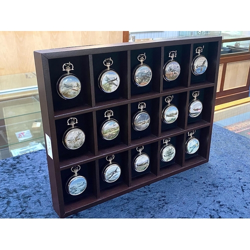 319 - Air Force Interest. Superb Collection of Air Force Pocket Watches, Housed In Its Wooden Case, All wi... 