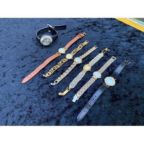 386 - Collection of Ladies Watches, Various Makes & Sizes. Includes Citizen, Rotary etc. A/F Condition.