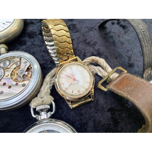 425 - Mixed Lot of Pocket Watches, odd wrist watches, various makes, all as found.