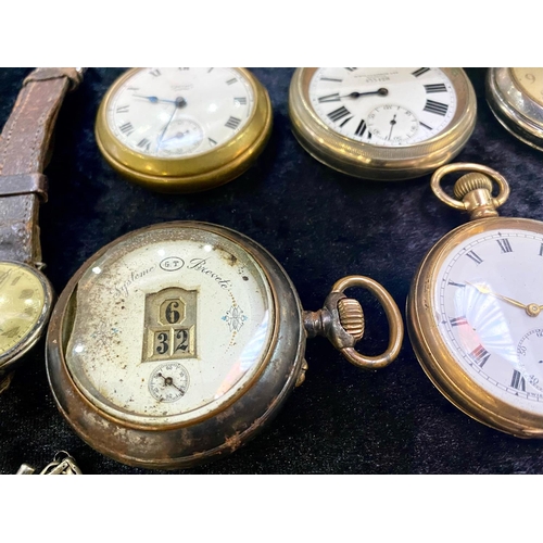 425 - Mixed Lot of Pocket Watches, odd wrist watches, various makes, all as found.