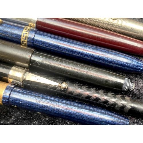 457 - Collection of Vintage Pens, comprising Conway Stewart pen with 14k nib, Conway Stewart blue pen with... 