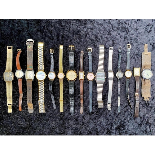 485 - Collection of Watches, to include manual, automatic and quartz, makes to include Apex, Blandford, Av... 