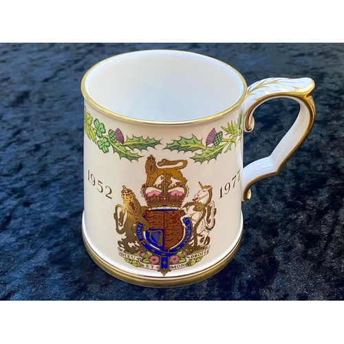 635 - Spode Bone China Tankard commemorating The Silver Jubilee with original box as new condition.