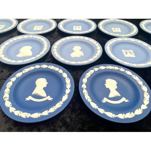 645 - Wedgwood Blue Jasper Ware Assorted Round Dishes 12 in total. All in very good condition with origina... 