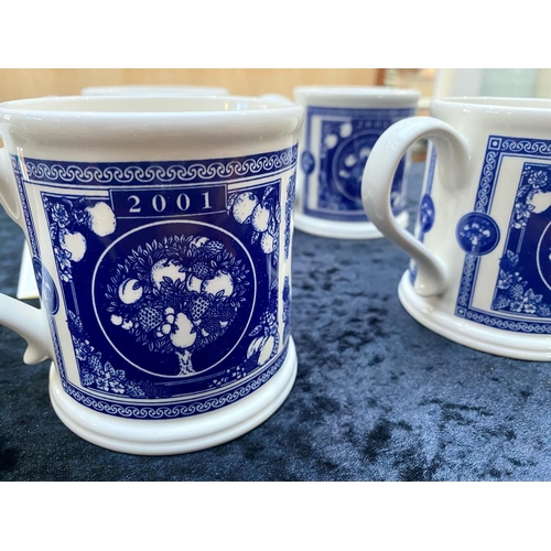 649 - Four Masonic Ironstone Mugs, new boxed. Made by Crabtree & Evelyn.