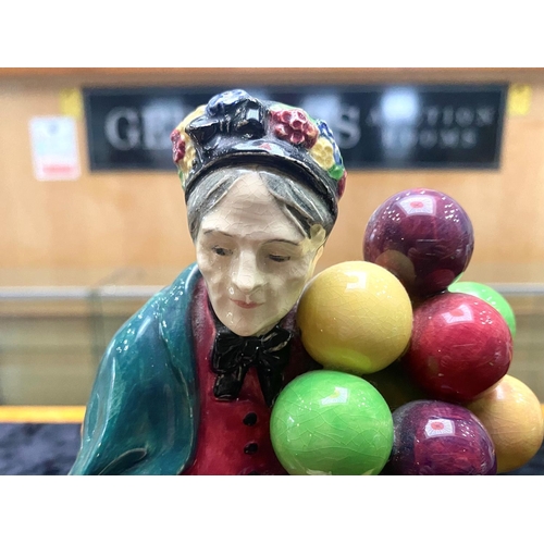 666 - Royal Doulton - Early Hand Painted Porcelain Figure ' The Old Balloon Seller ' HN1315. Designer L. H... 