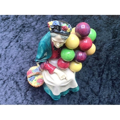 666 - Royal Doulton - Early Hand Painted Porcelain Figure ' The Old Balloon Seller ' HN1315. Designer L. H... 