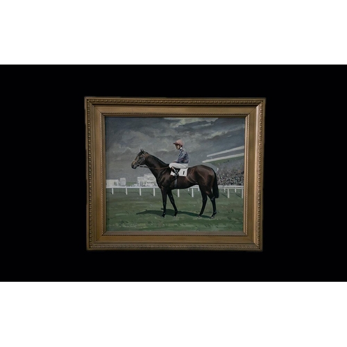 931 - William Norman Gaunt (British 1918-2001) Portrait of the Champion Thoroughbred Racehorse ''Brigadier... 