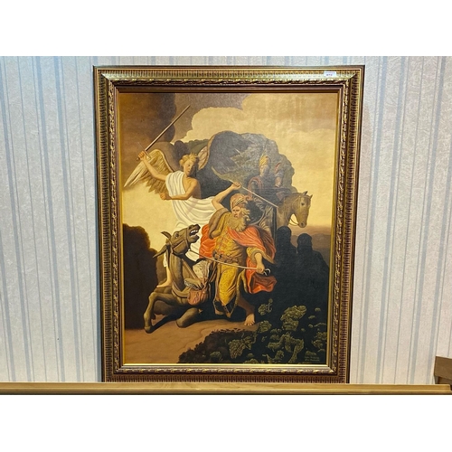 978 - Colin Frederick Smith Painting Entitled 'The Ass of Balaam Balking Before the Angel', framed in an o... 