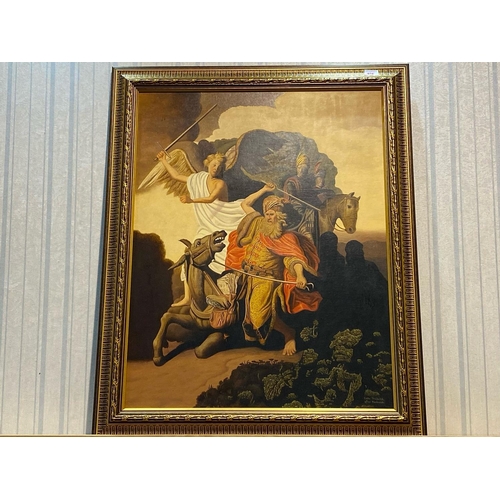 978 - Colin Frederick Smith Painting Entitled 'The Ass of Balaam Balking Before the Angel', framed in an o... 