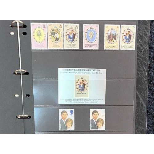 1446 - Harrington & Byrne - 1981 Royal Wedding Crown Agents Omnibus Stamp Collection. With Certificate of A... 