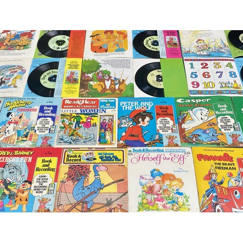 1420 - Collection of Childrens 'It's Fun to Read & Hear' Book & 45 rpm Recording Sets, comprising Peter Rab... 