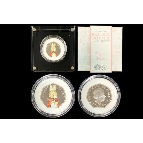 281 - Royal Mint Issue Celebrating Beatrix Potter and Her Little Tales - 3 Sterling Silver Proof Struck 50... 