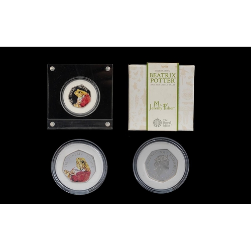 280 - Royal Mint - Issue Celebrating Beatrix Potter and Her Little Tales - 4 Sterling Silver Proof Struck ... 