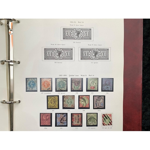 1342 - Stamps GB Collection In SG Printed Album Used From 1841 2d x 3 Imperfs - 1 With Maltese Cross Cat £4... 