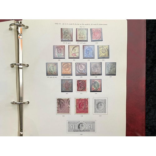 1342 - Stamps GB Collection In SG Printed Album Used From 1841 2d x 3 Imperfs - 1 With Maltese Cross Cat £4... 