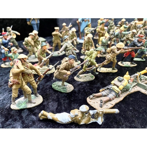 1343 - Military Interest - Collection of Lead Military Figures, makes to include Corgi, Britain's, King & C... 