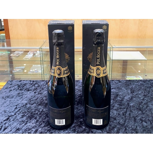 1368 - Two Bottles of Pol Roger Vintage Champagne, one Vintage 2008.  Both in original boxes.