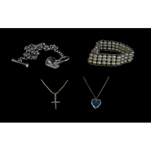 254 - Superb Collection of High End Quality Costume Jewellery, Includes Pearl Necklace + Pearl Elasticated... 