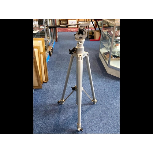 1112 - Industrial Tripod, Powder Coated Aluminium Tripod stamped MPE England, ideal for conversion to lamp.... 