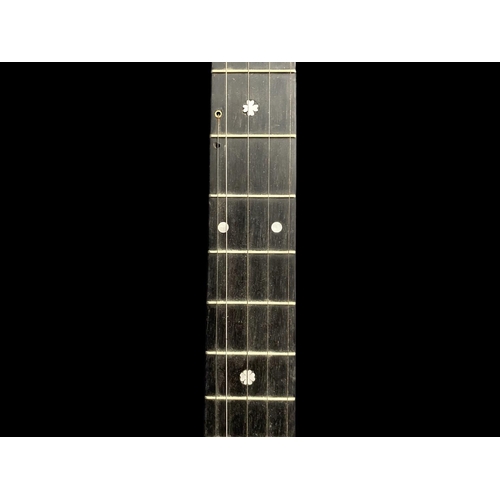 1105 - Music Interest - Five String Banjo, Mother of Pearl inlaid fret.