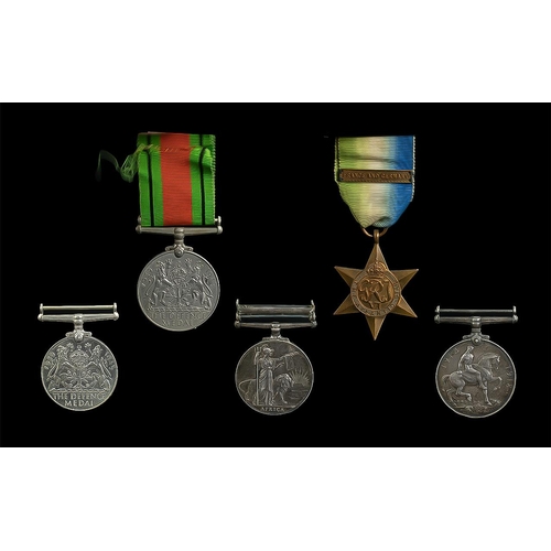 1320 - World War I Military Medals Awarded to 23053100 PTE D.W.Moss R.A.O.C. Comprises 1/ Kenya Elizabeth I... 