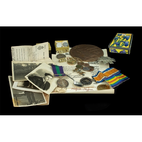 1324 - A Collection of Military Related Items for the Scobie Family.