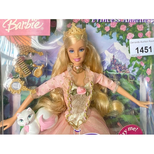 1451 - Vintage Mattel Barbie Princess Anneliese from The Princess & The Pauper.  singing doll, in original ... 